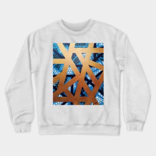 Rhapsody in Blue and Gold Crewneck Sweatshirt